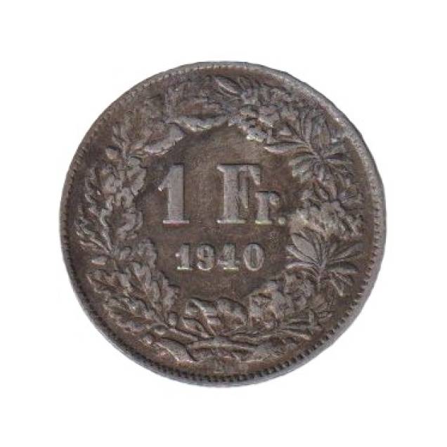 Svájc 1 franc  1940. Ezüst 4,4gr/835