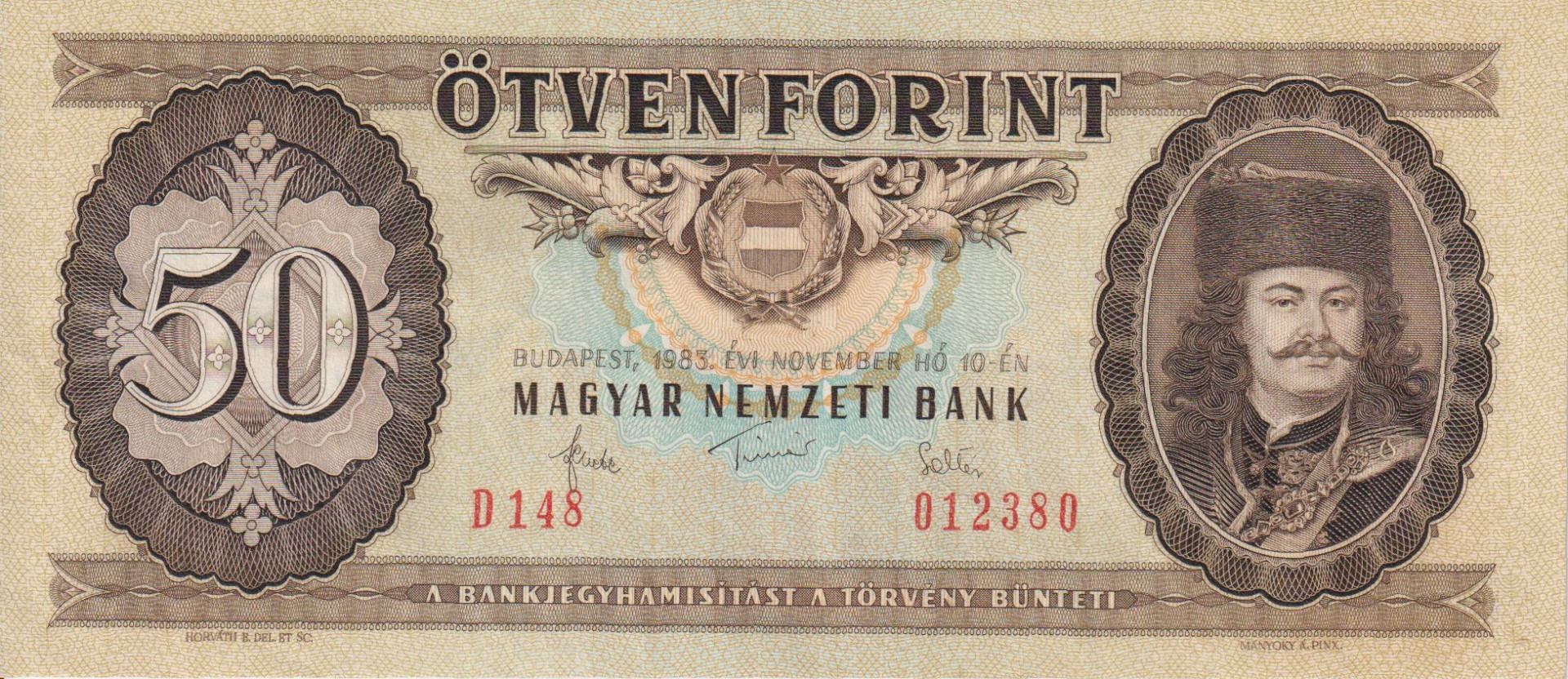 50 Forint 1980. D 148