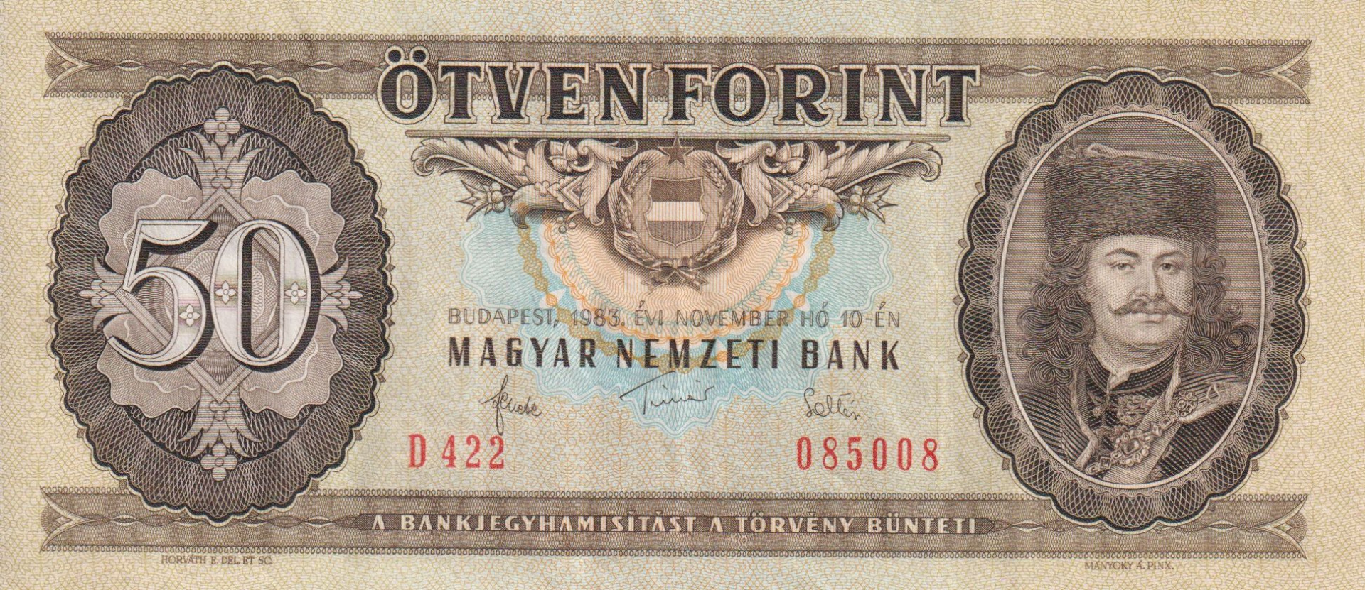 50 Forint 1983. D 422