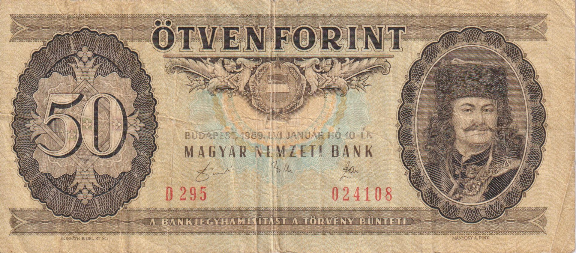 50 Forint 1989. D295