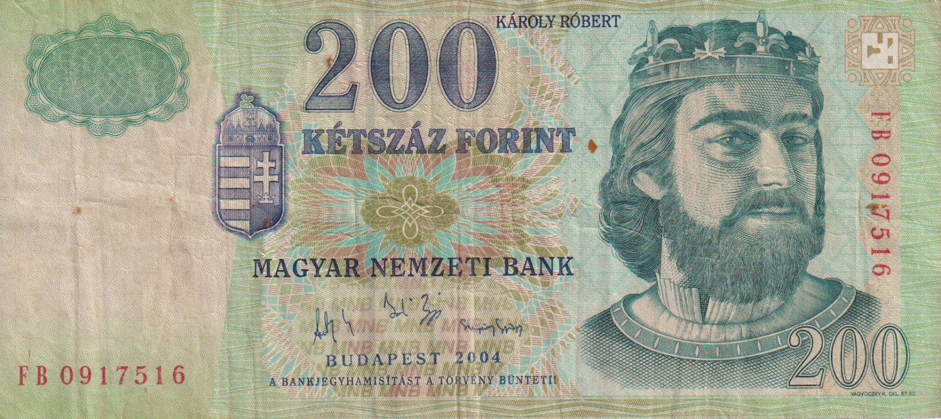 200 Forint 2004. FB