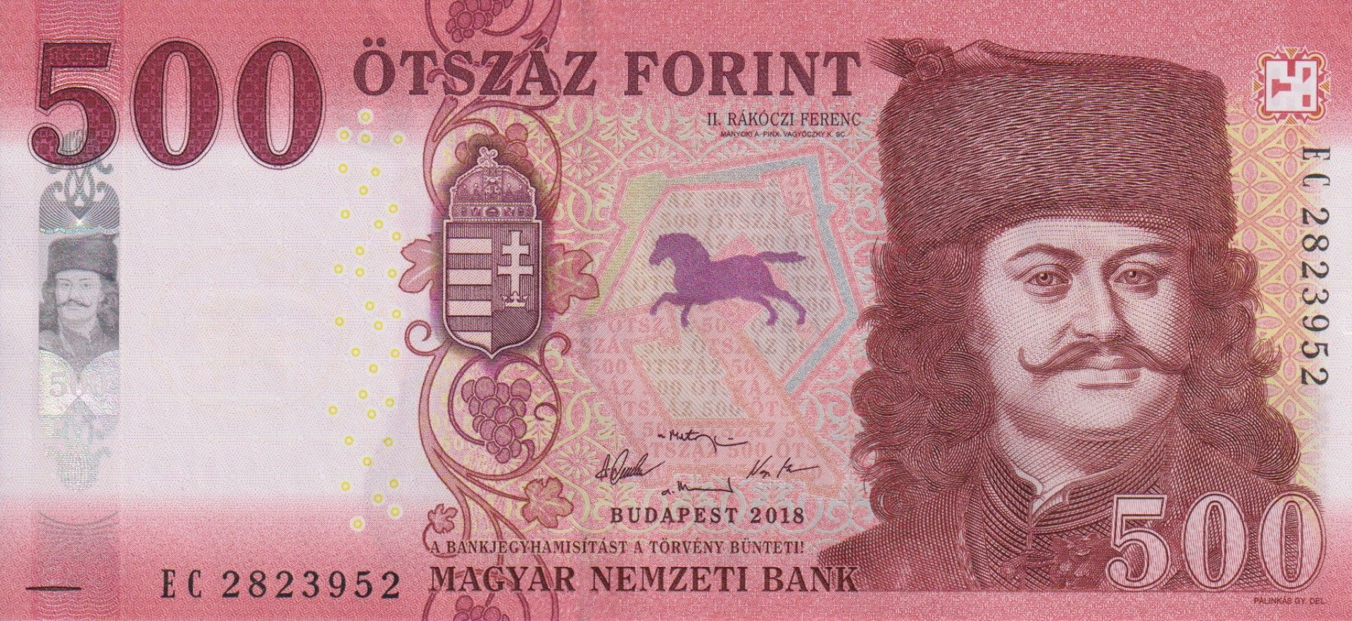 500 Forint 2018. EC