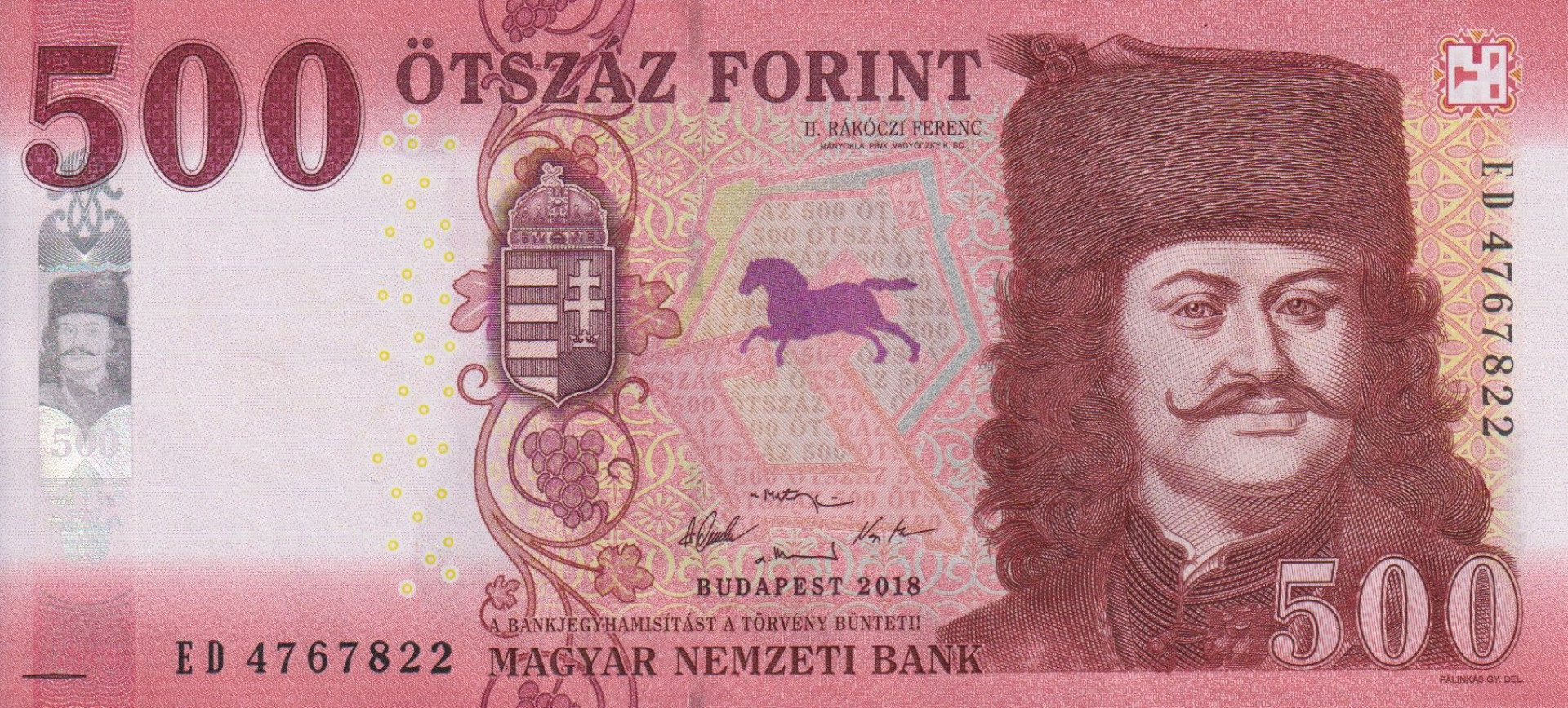 500 Forint 2018. ED