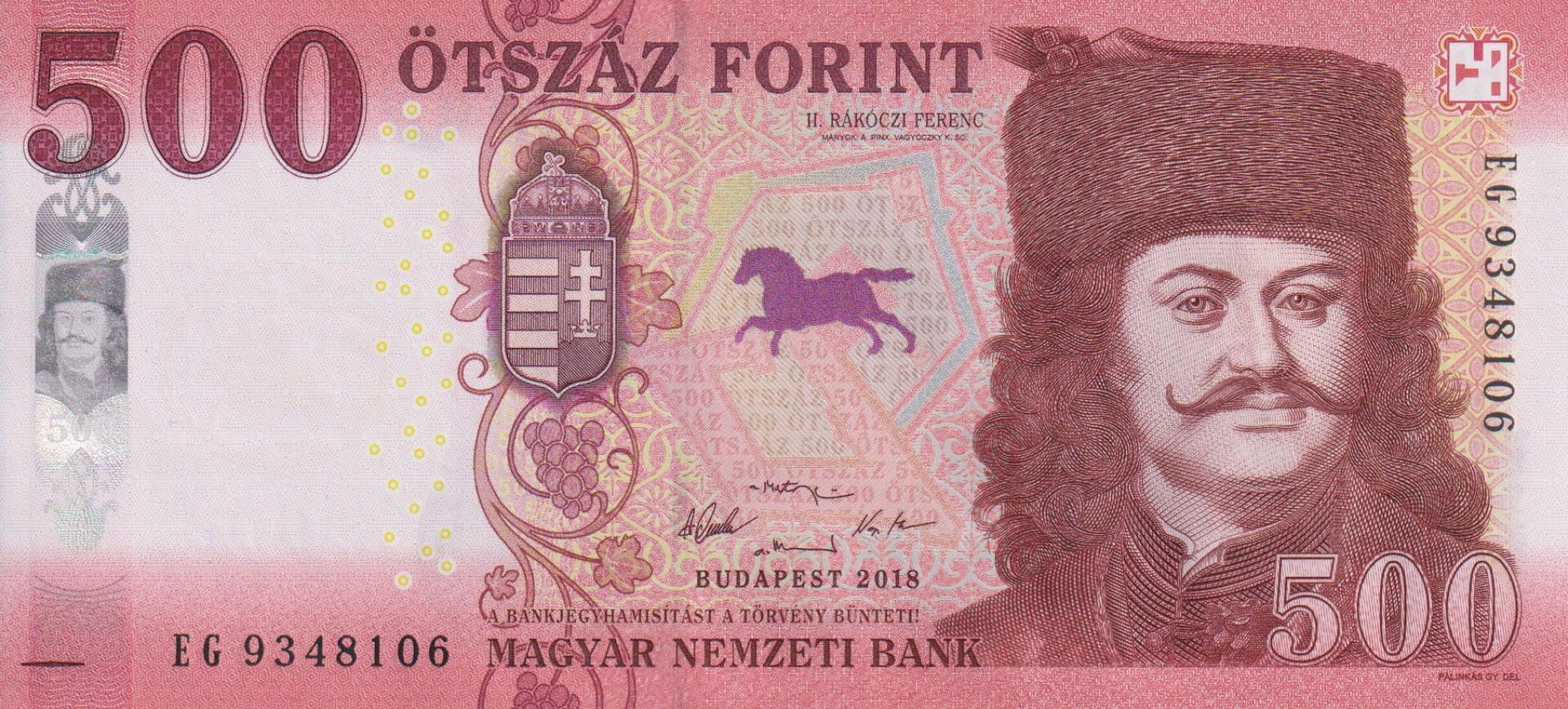 500 Forint 2018. EG