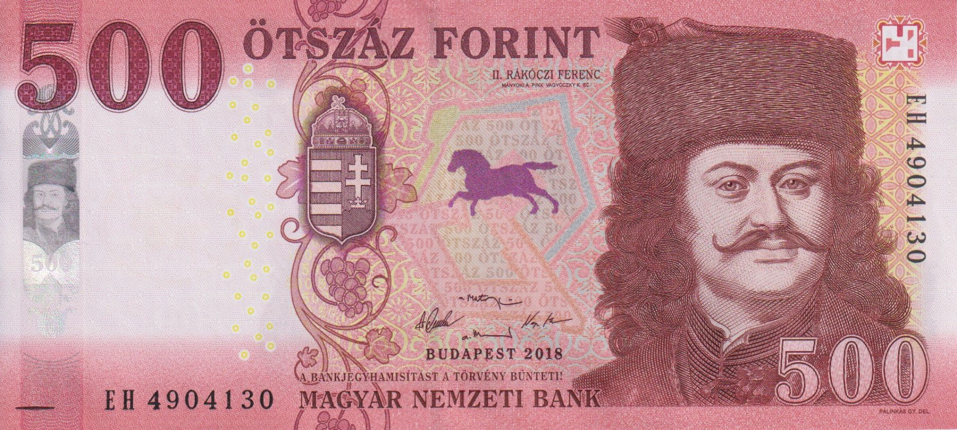 500 Forint 2018. EH