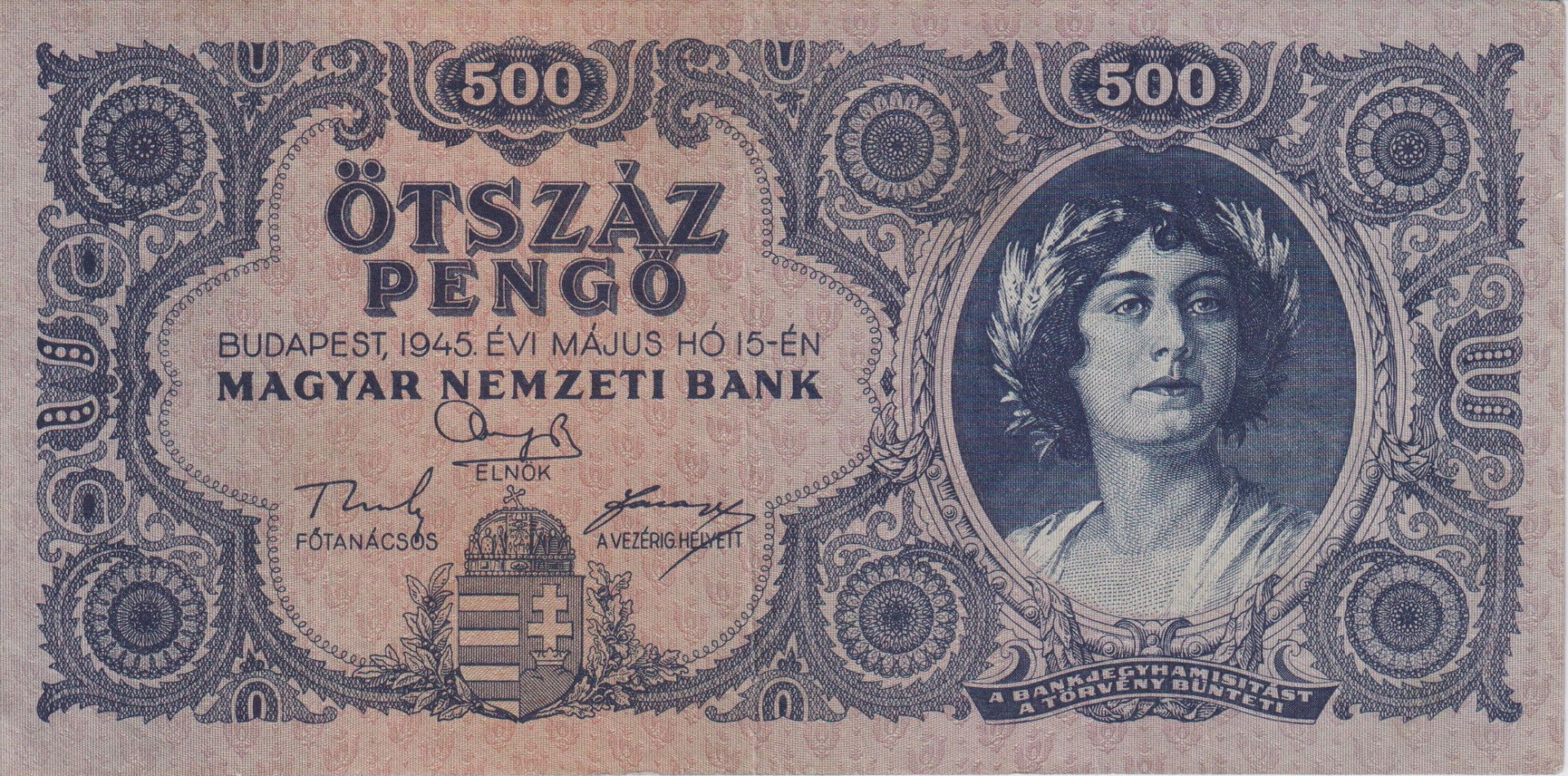 500 Pengő 1945. K 094