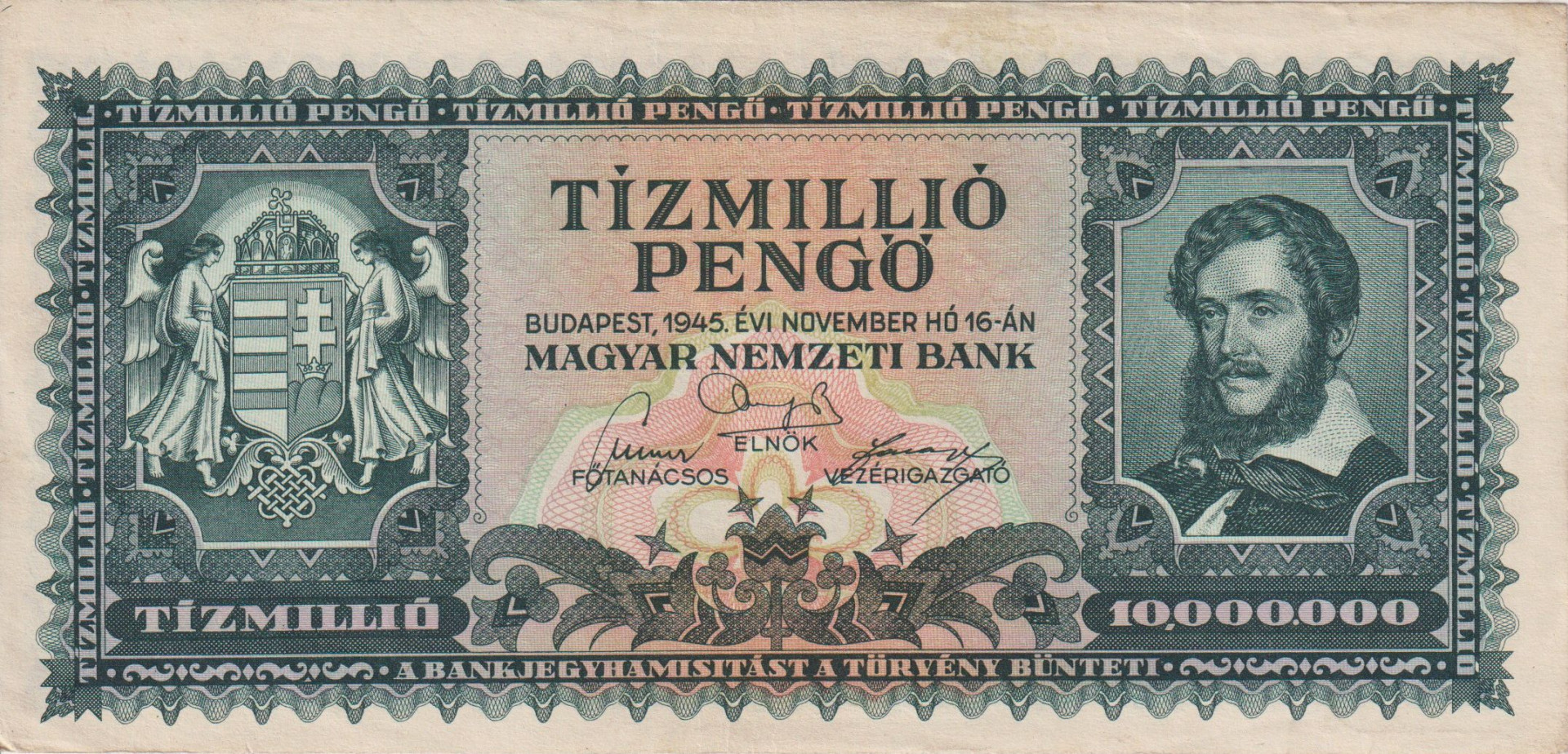 Tízmillió Pengő 1945. O 414