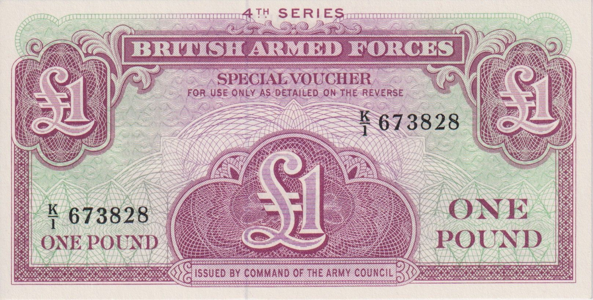 Angol katonai 1 pound 4 seria