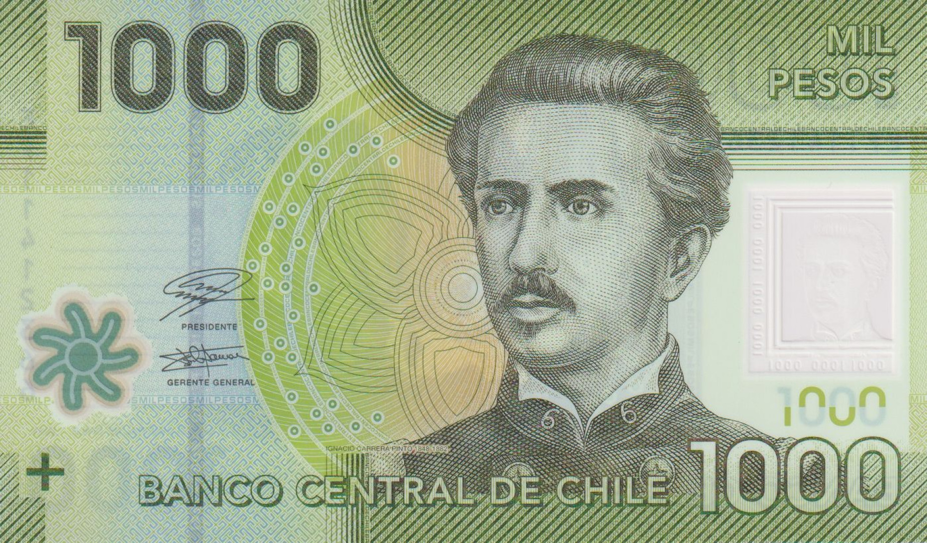 Chile 1000 pesos 2021. polimer
