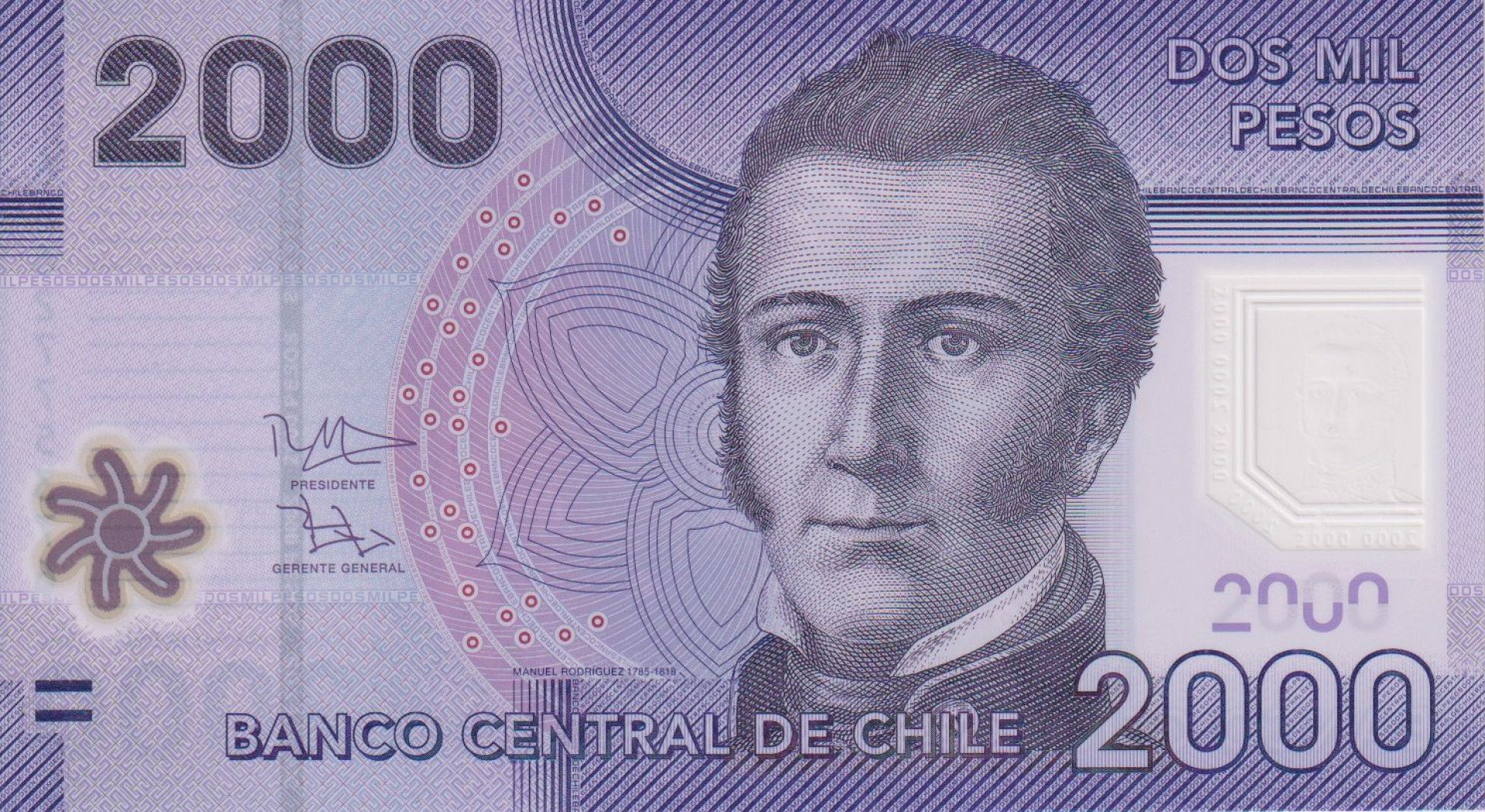 Chile 2000 pesos 2016. polimer