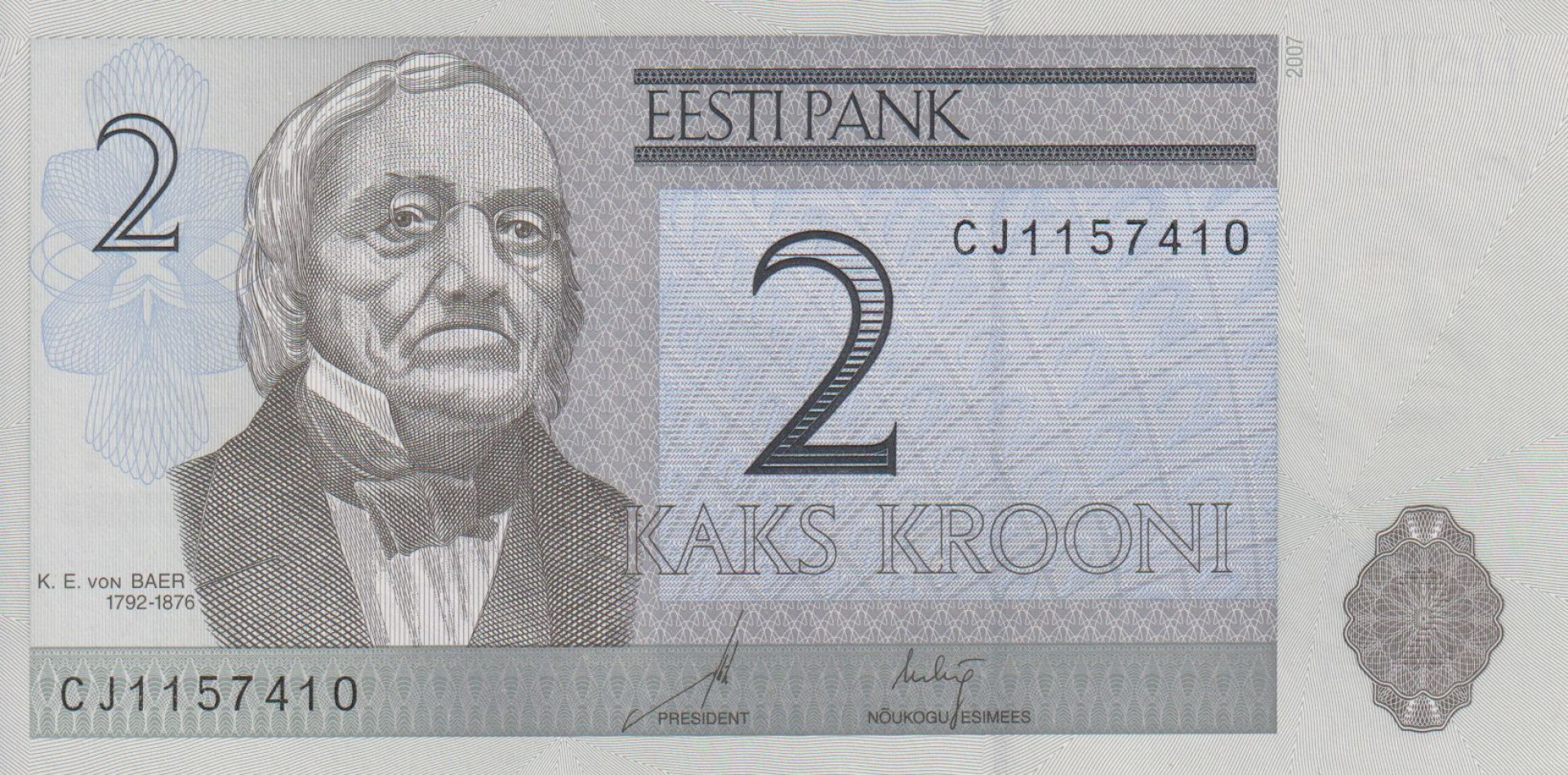 Észtország 2 krooni 1992.