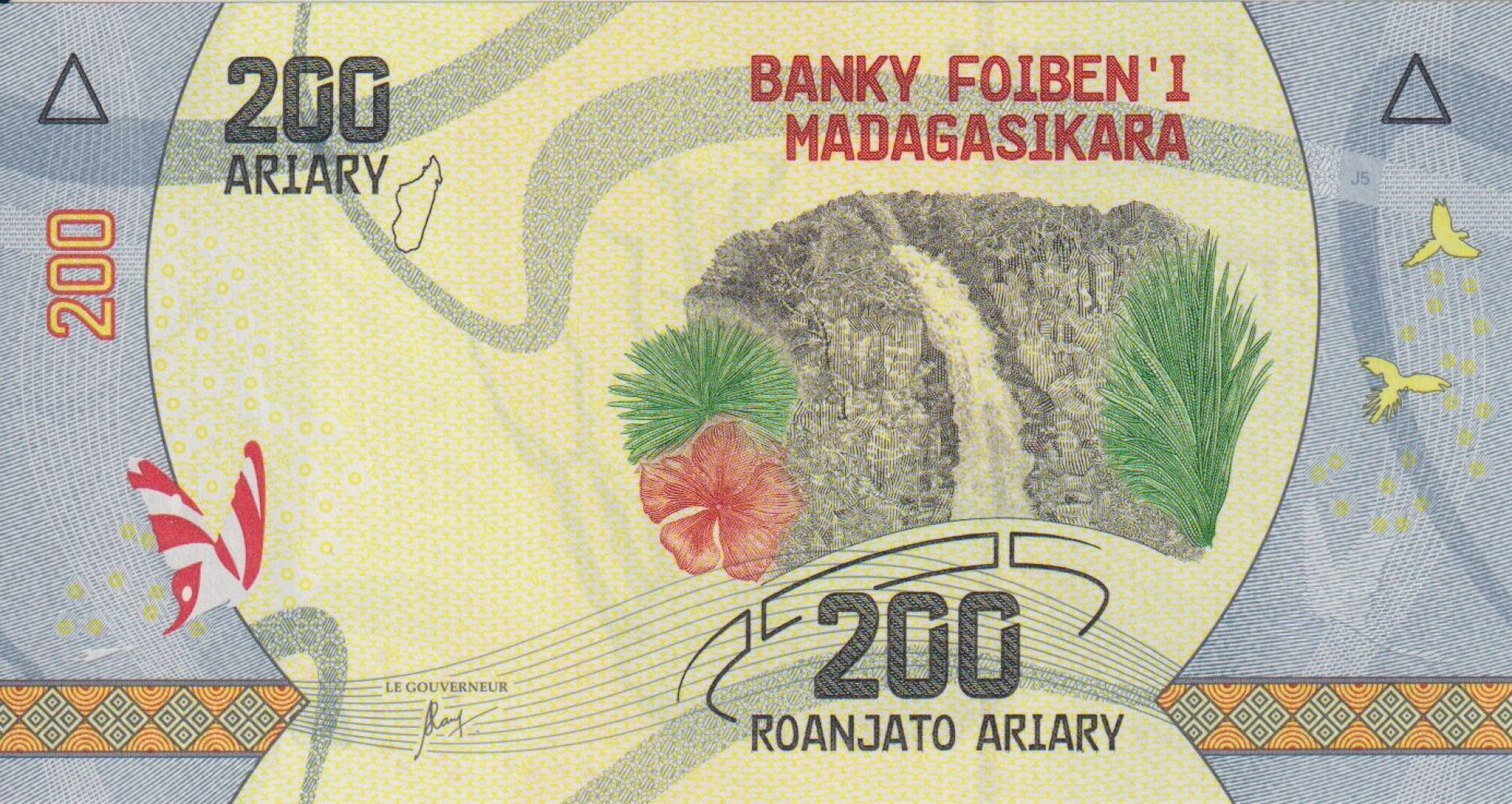Madagaszkár 200 aryary 2017-2025.