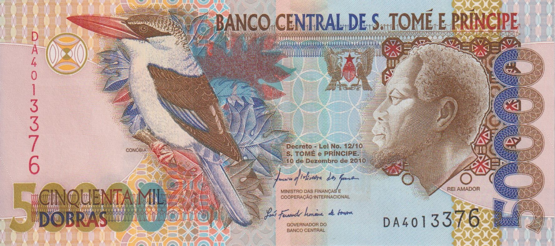 ST. Thomas & Prince 50.000 dobras 2010.