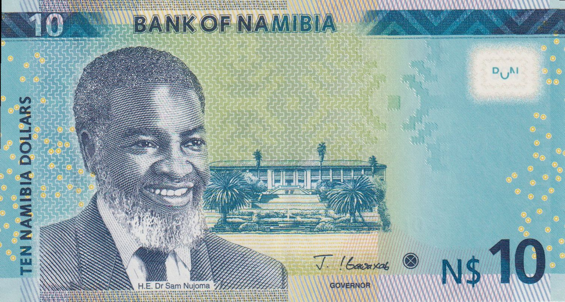 Namibia 10 dollar 2021.