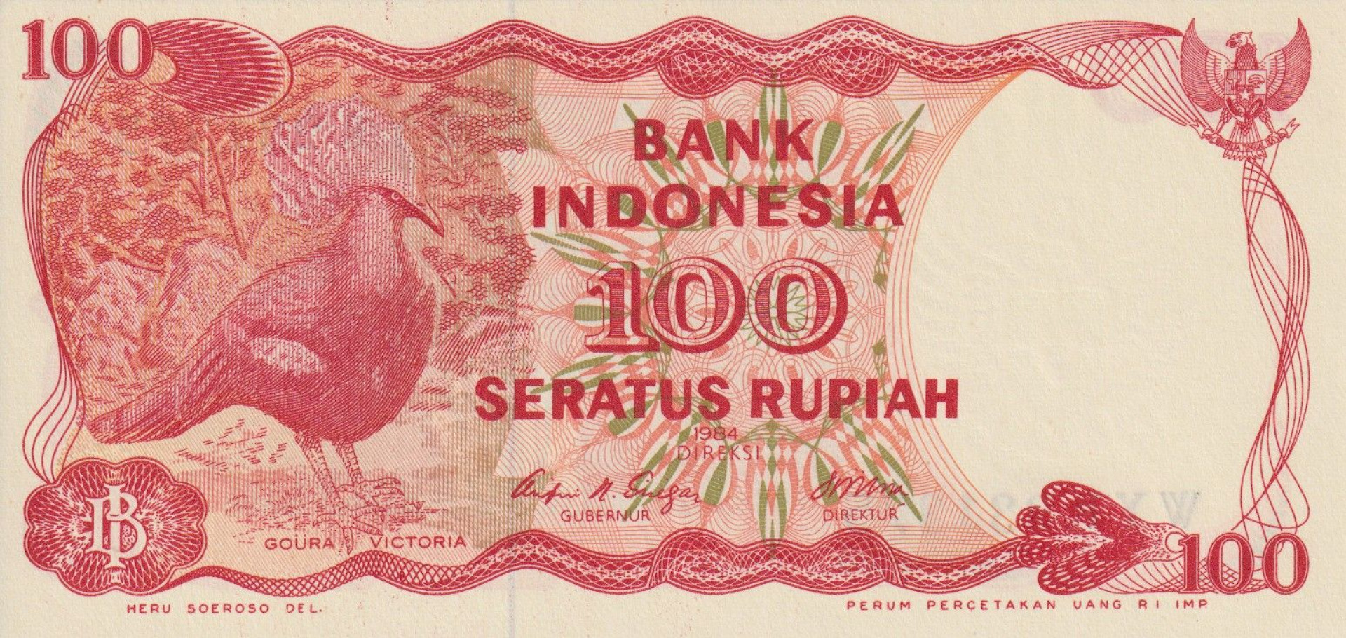 Indonézia 100 rupiah 1984. P 122