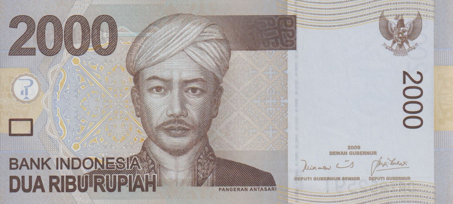 Indonézia 2000 rupiah 2009.  P 148