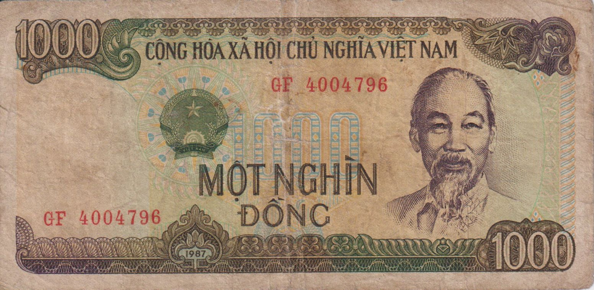 Vietnam 1000 dong 1988.  P 106