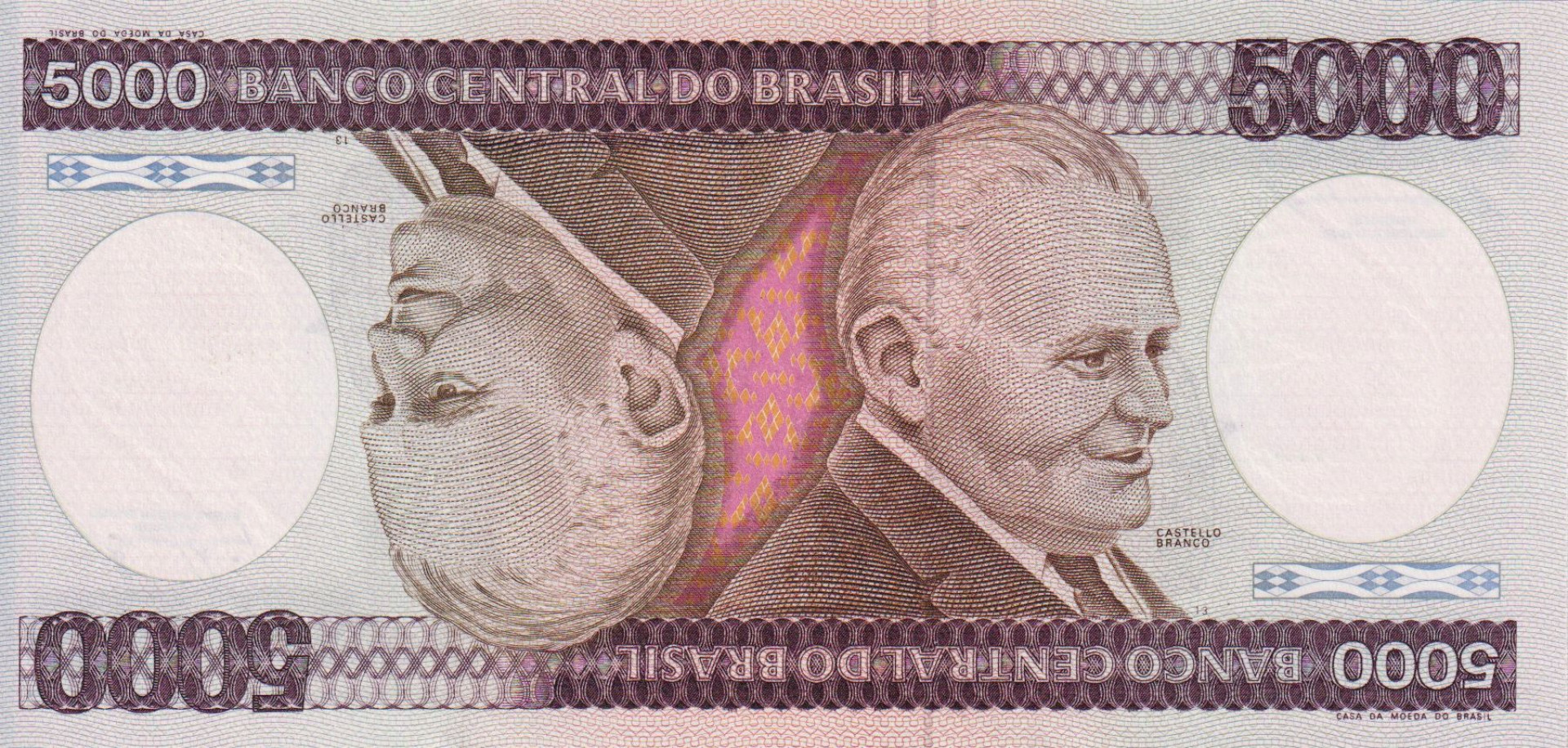 Brazilia 5000 cruzeiros 1981-1985. P 202