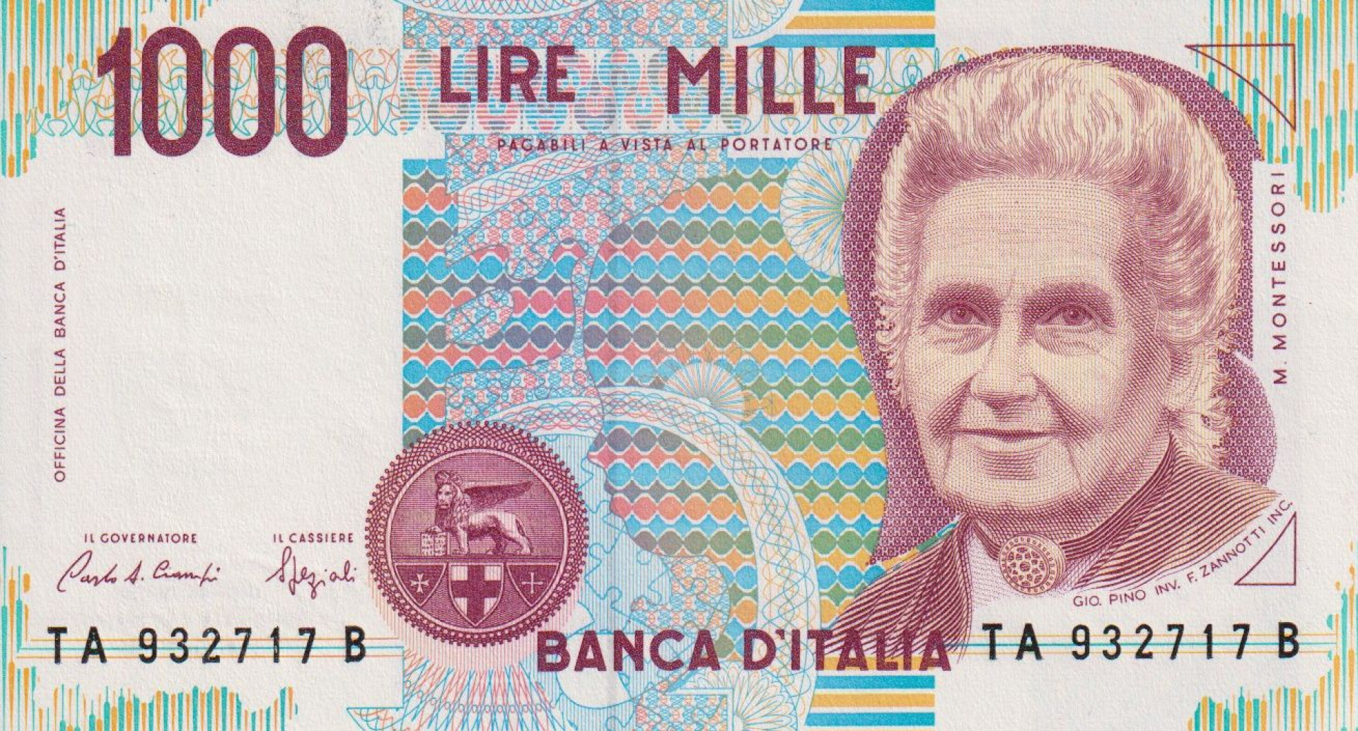 Olaszország 1000 lira 1990.   P 114