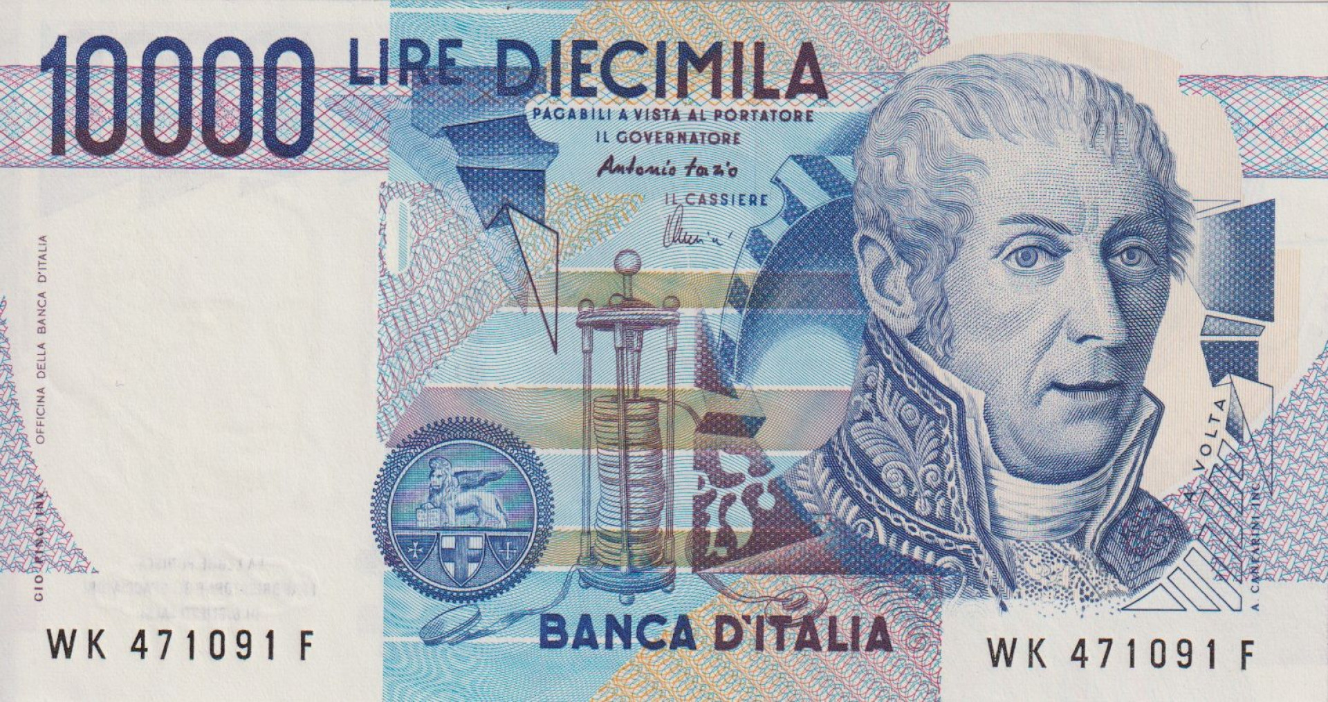 Olaszország 10000 lira 1984.   P 112