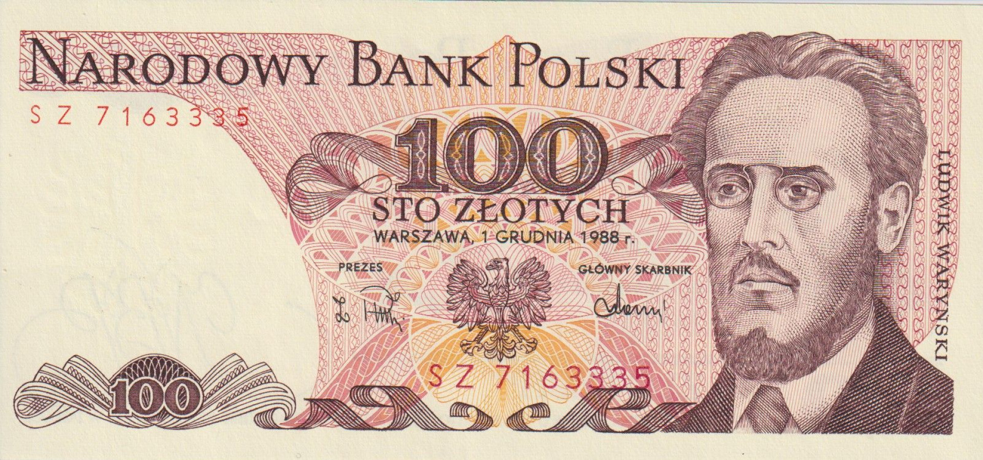 Lengyelország 100 zlotych 1988.   P 143e