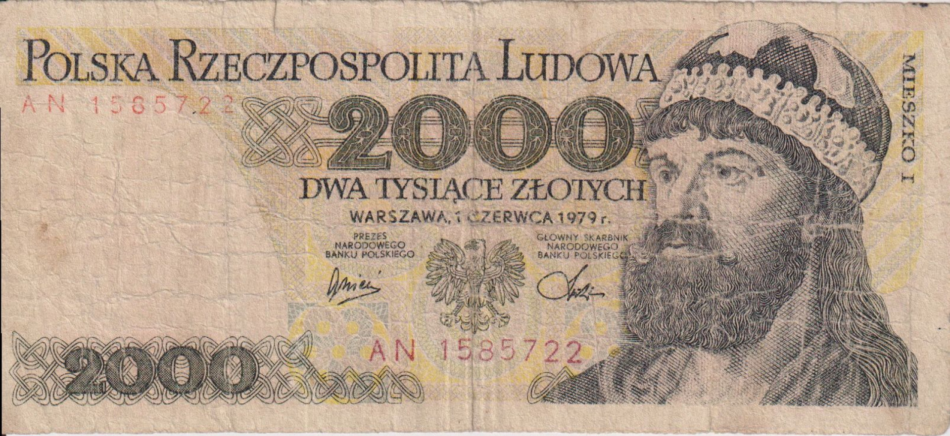 Lengyelország 2000 zlotych 1979.   P 147b