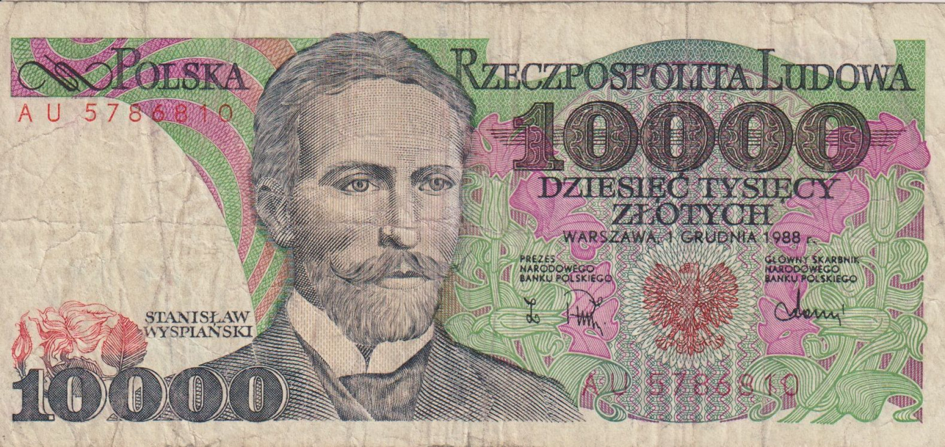 Lengyelország 10.000 zlotych 1988.   P 151b