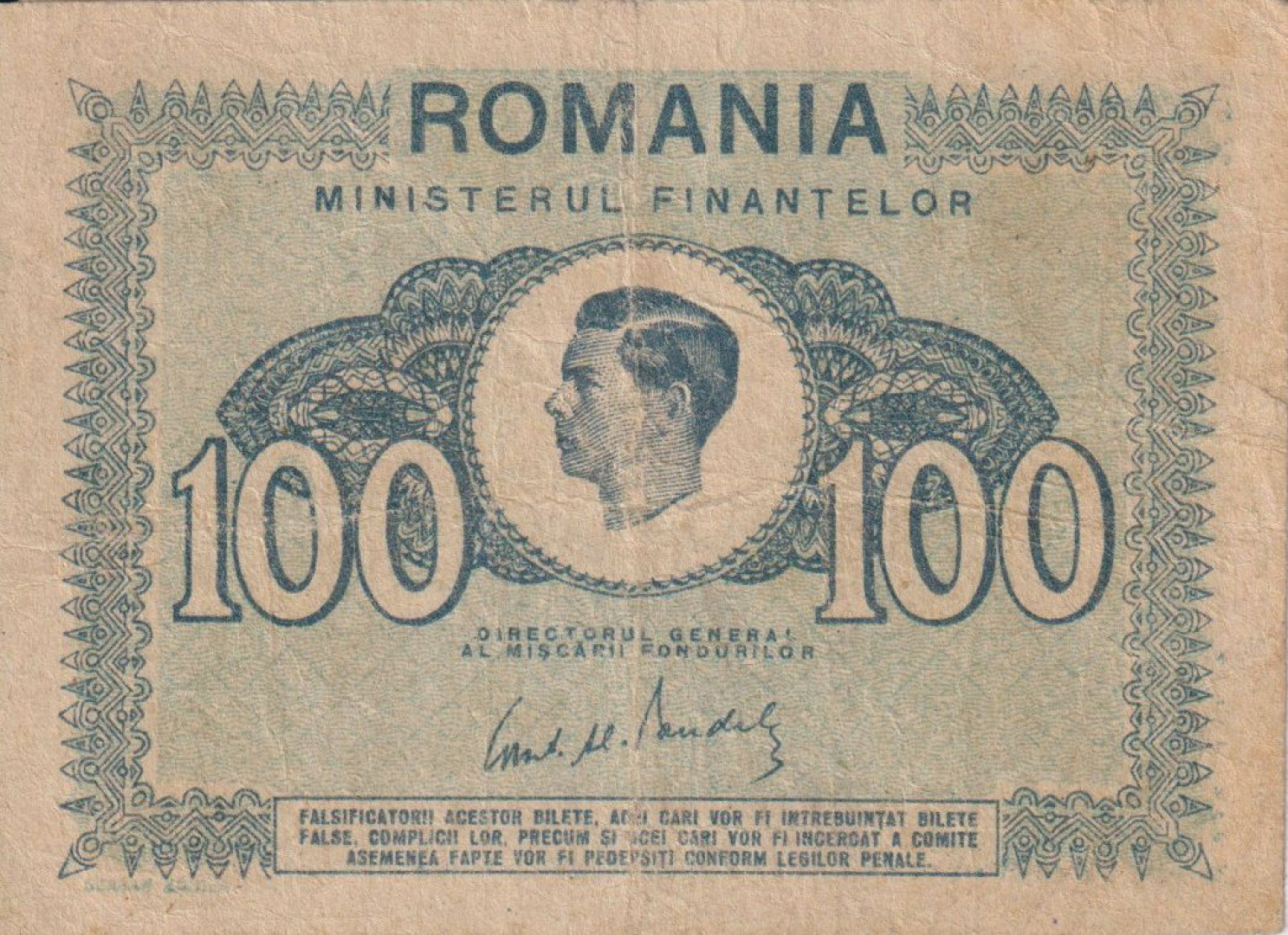 Románia 100 lei 1945.   P 78