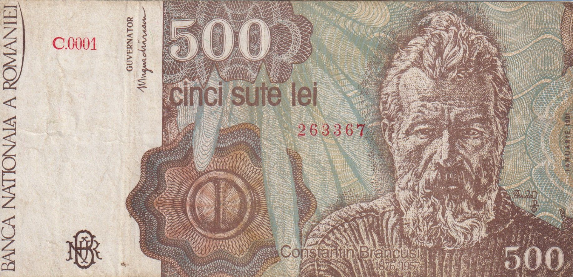 Románia 500 lei 1991.   P 98a