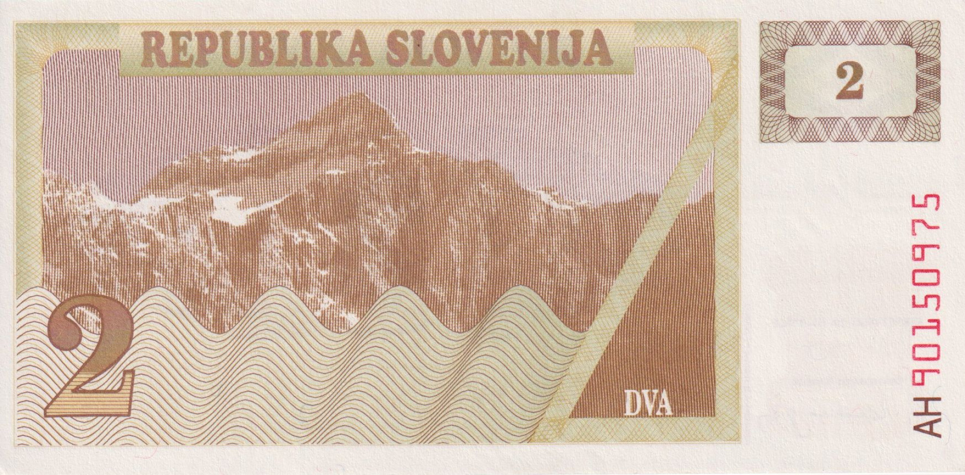 Szlovénia 2 tolarjev 1990.   P 2