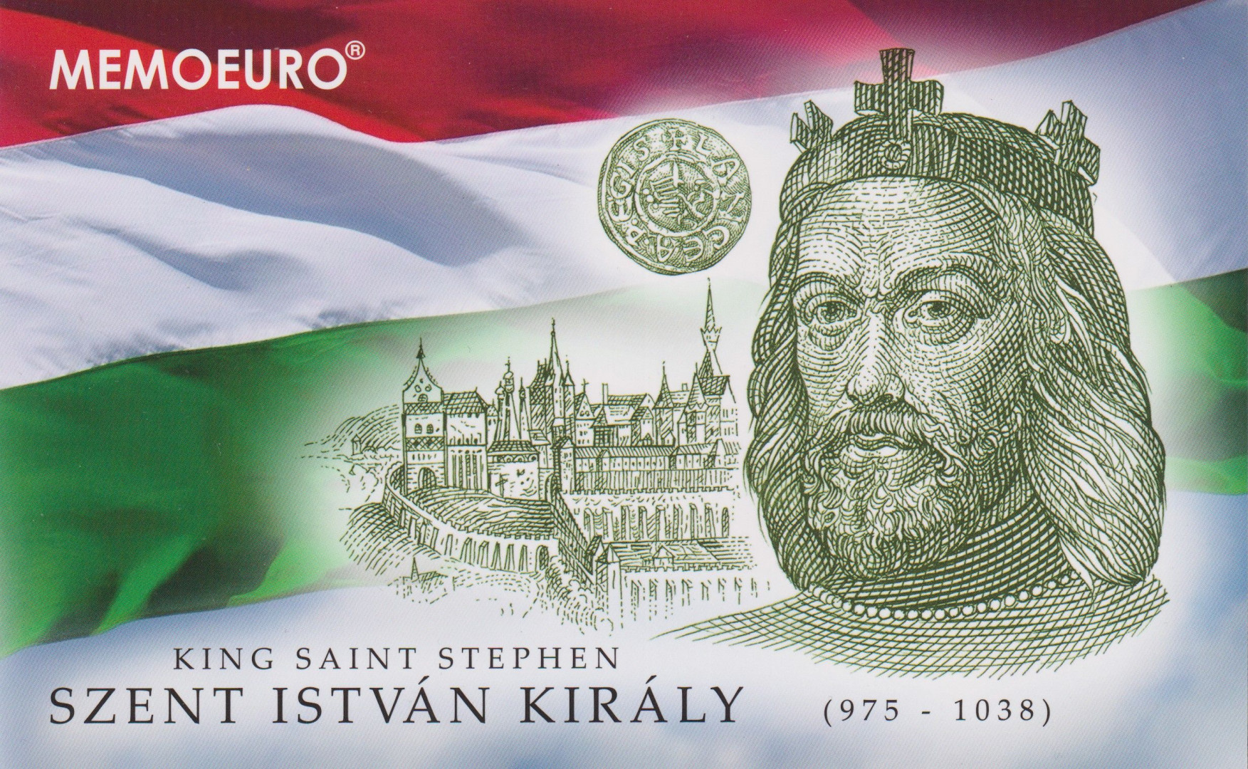 2018. "0" Euro Szent István király Emlékbankjegy díszcsomagolás