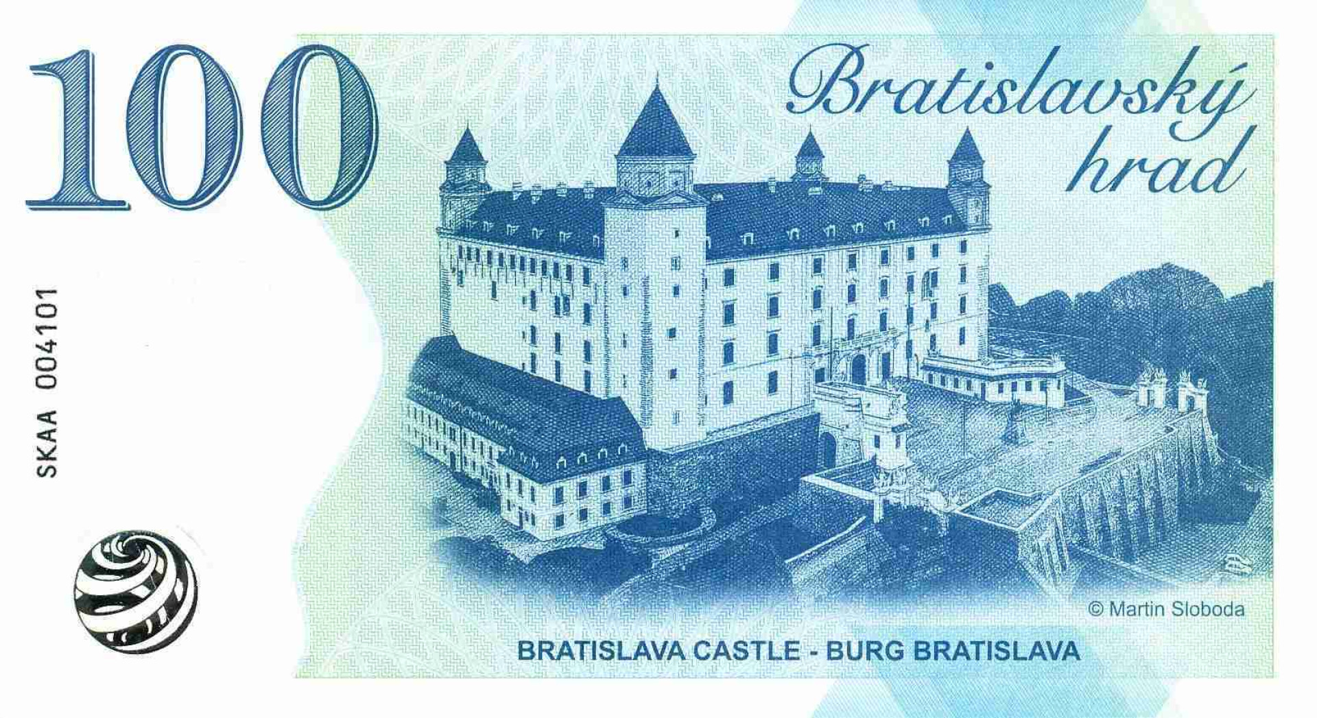 2023. "0" Euro Pozsonyi vár Emlékbankjegy UV.