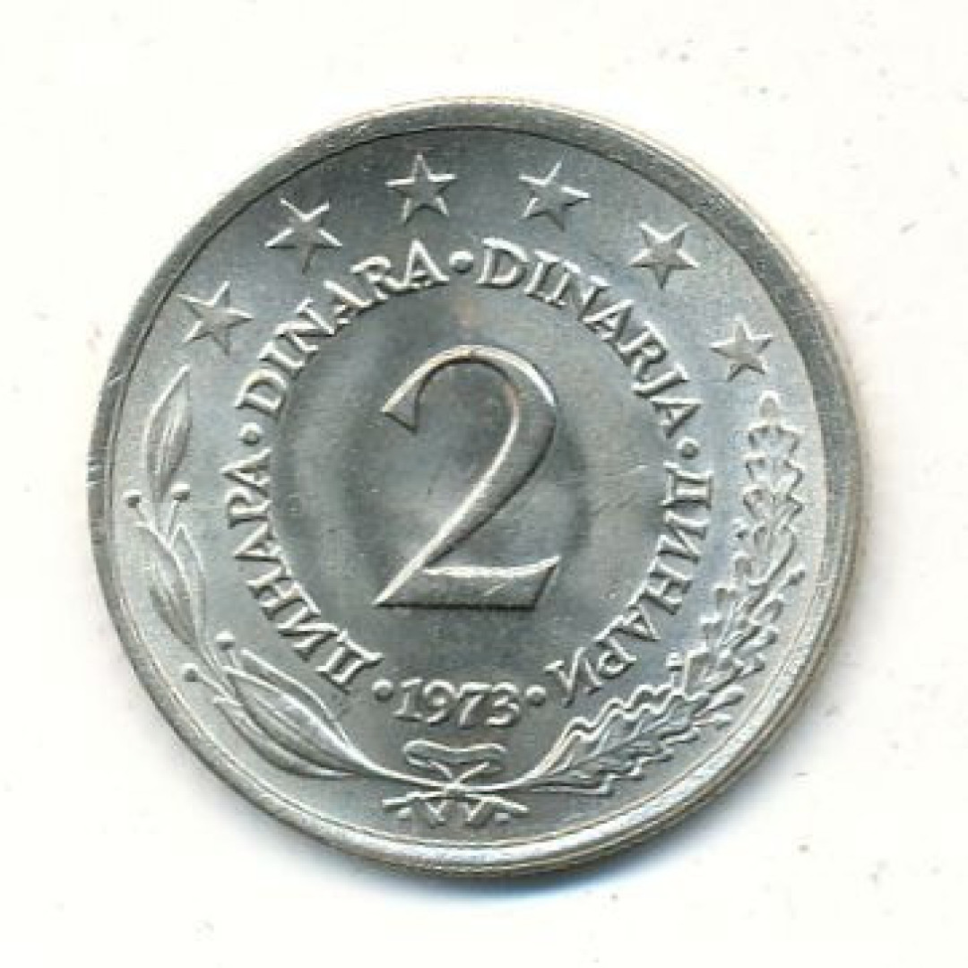 Jugoszlávia 2 dinár 1973. NI.