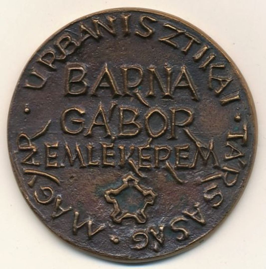 Magyar Urbanisztikai Társaság "Barna Gábor" érem 2011. Br. 60,5mm