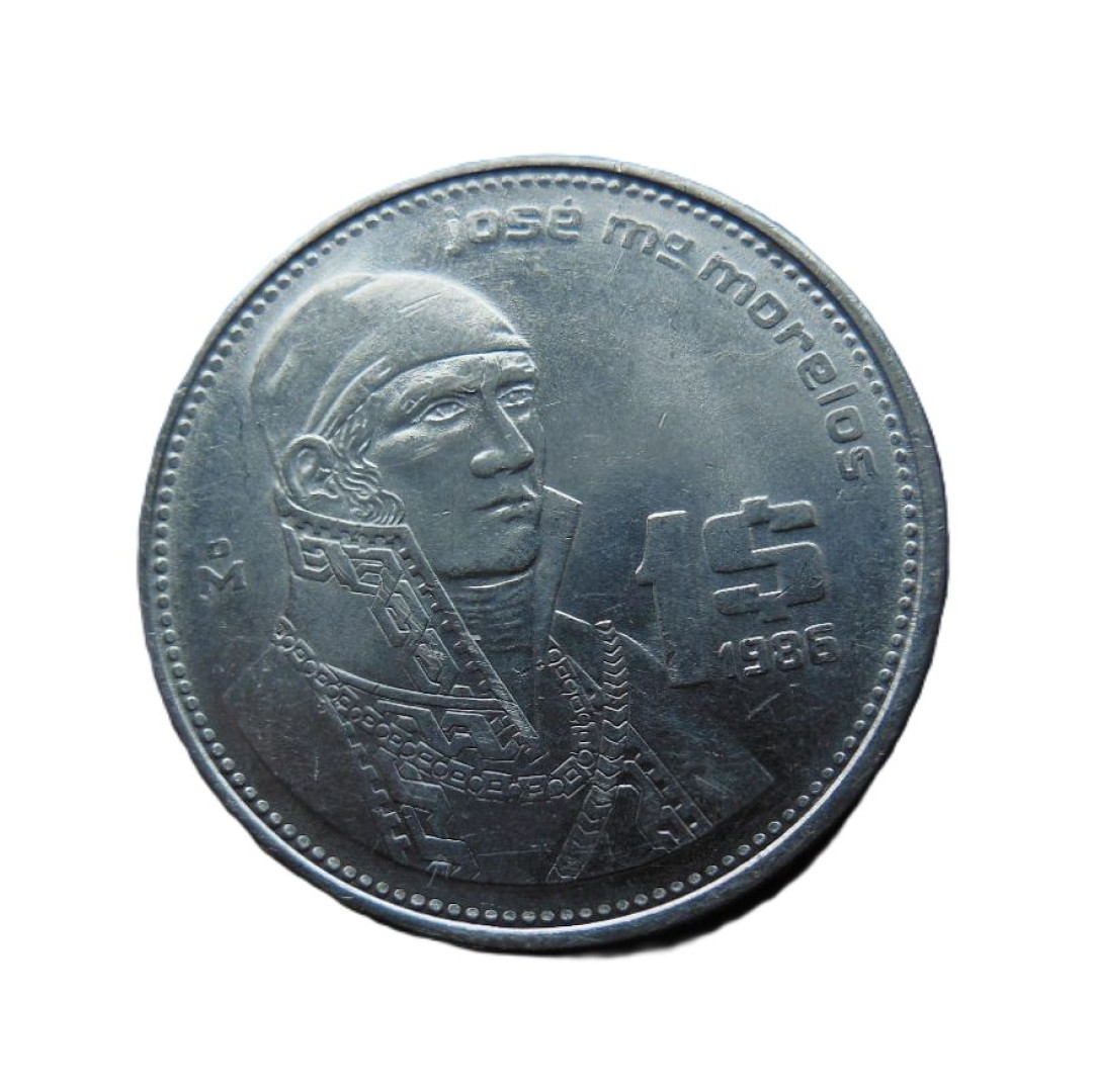 Mexikó 1 peso 1986. Ni.