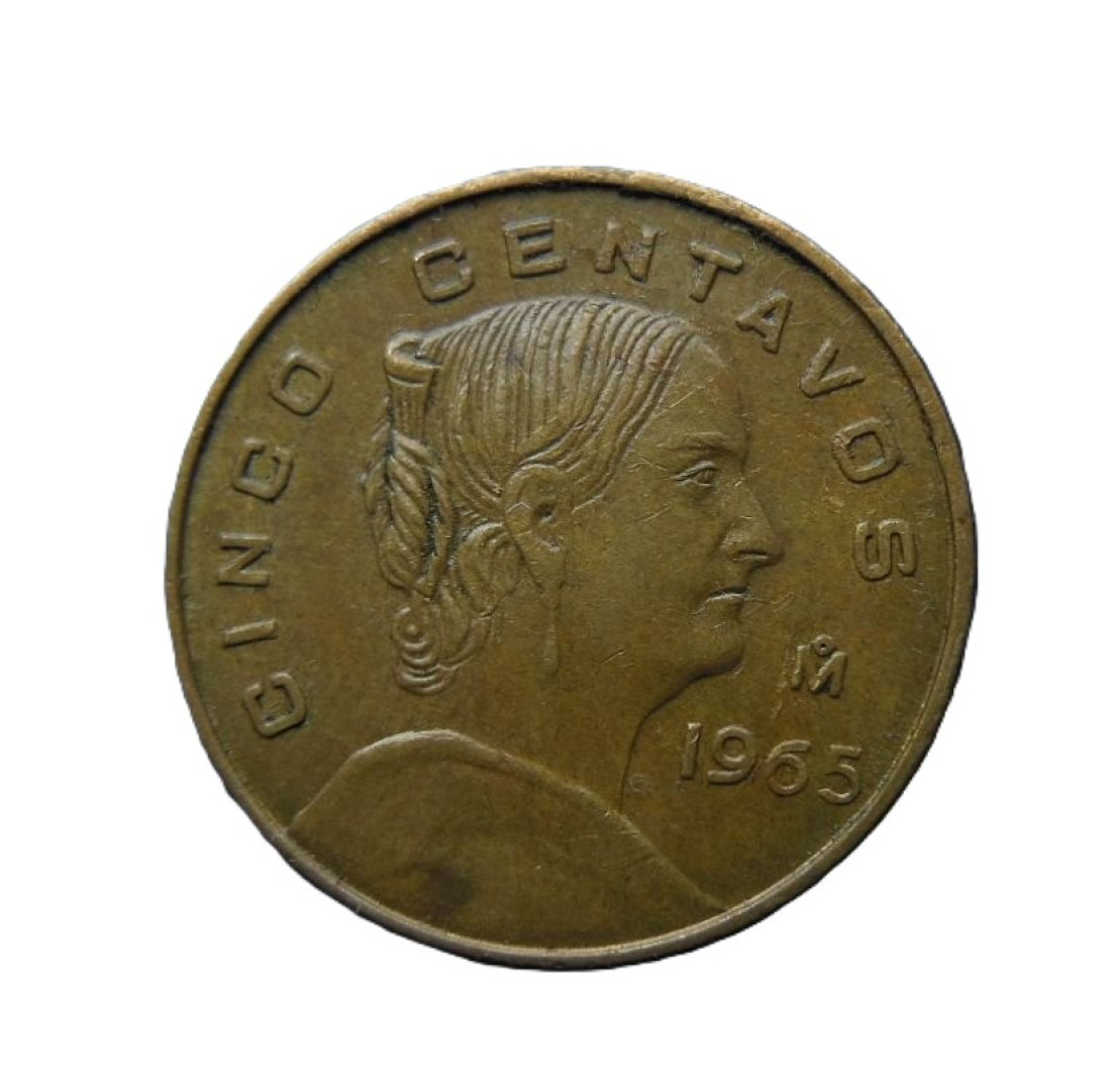 Mexikó 5 centavos 1965. Br.