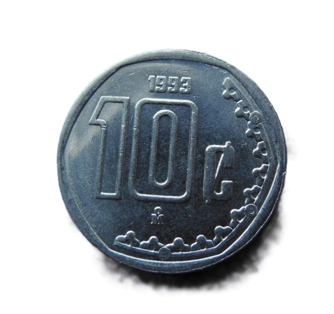 Mexikó 10 centavos 1993. Ni.