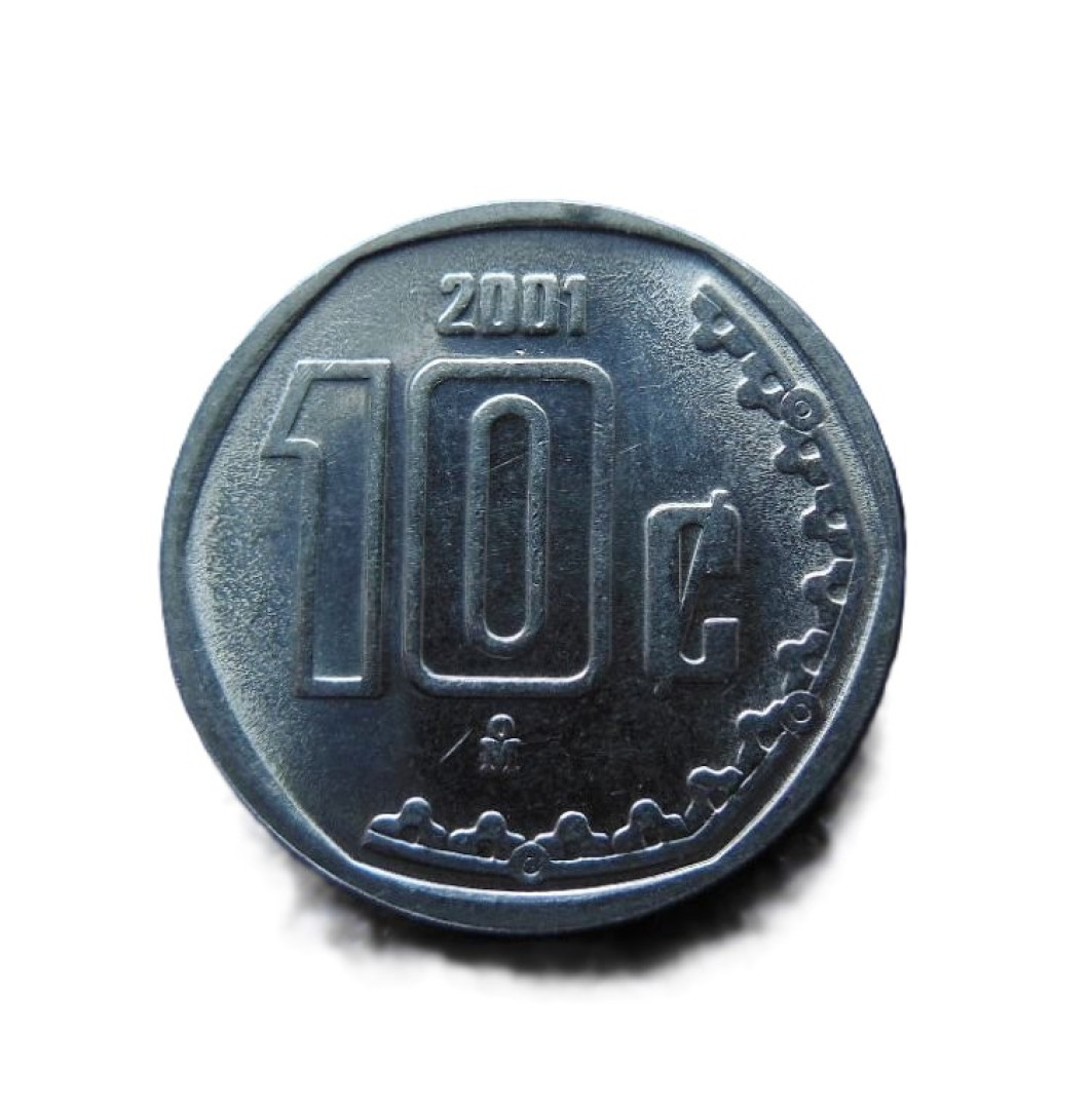 Mexikó 10 centavos 2001. Ni.