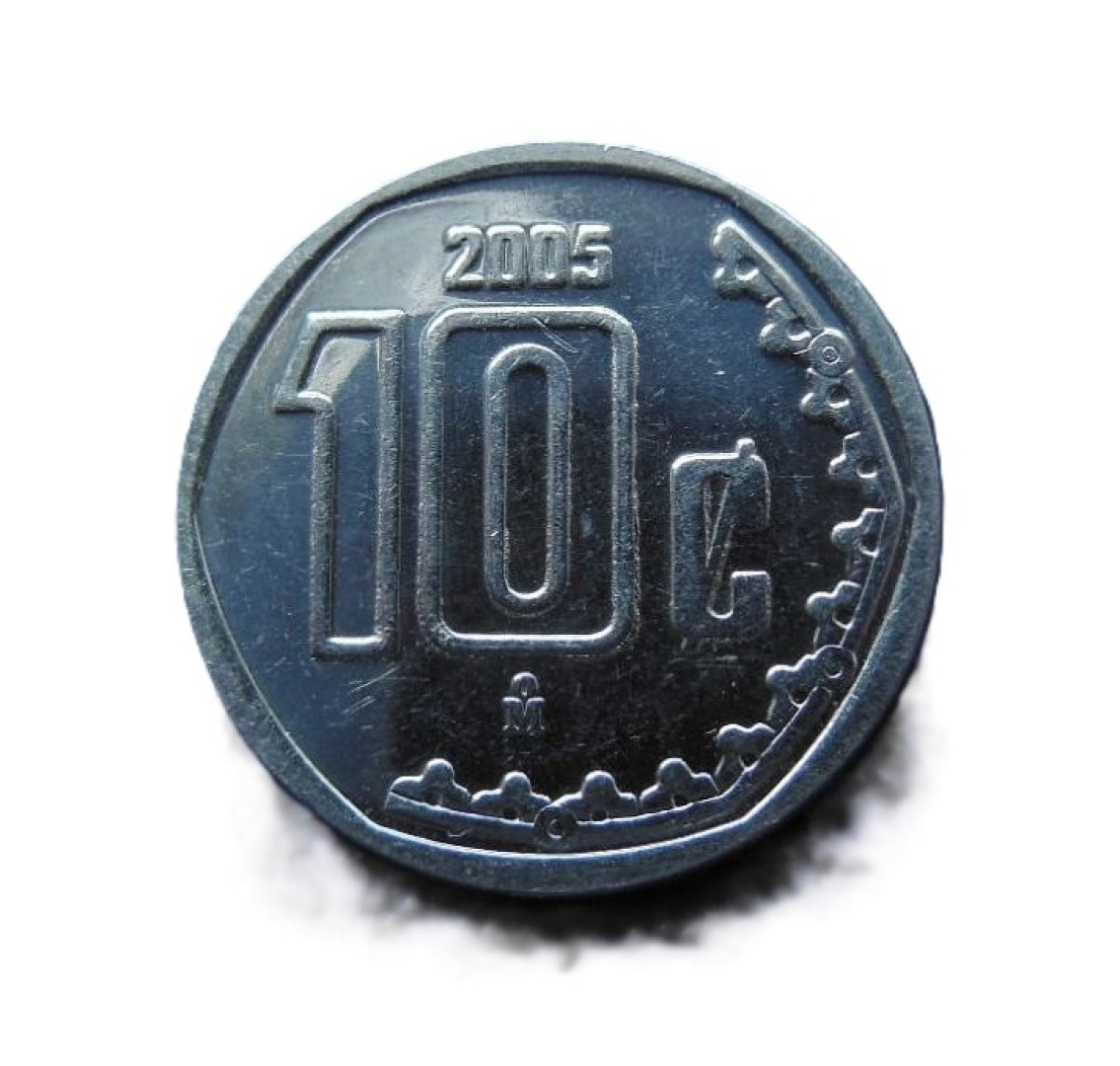 Mexikó 10 centavos 2005. Ni.
