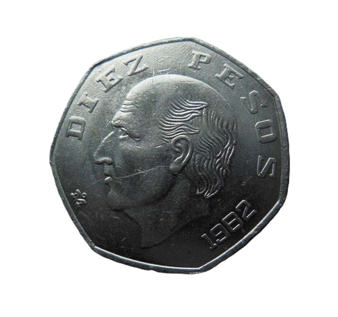 Mexikó 10 pesos 1982. Ni.