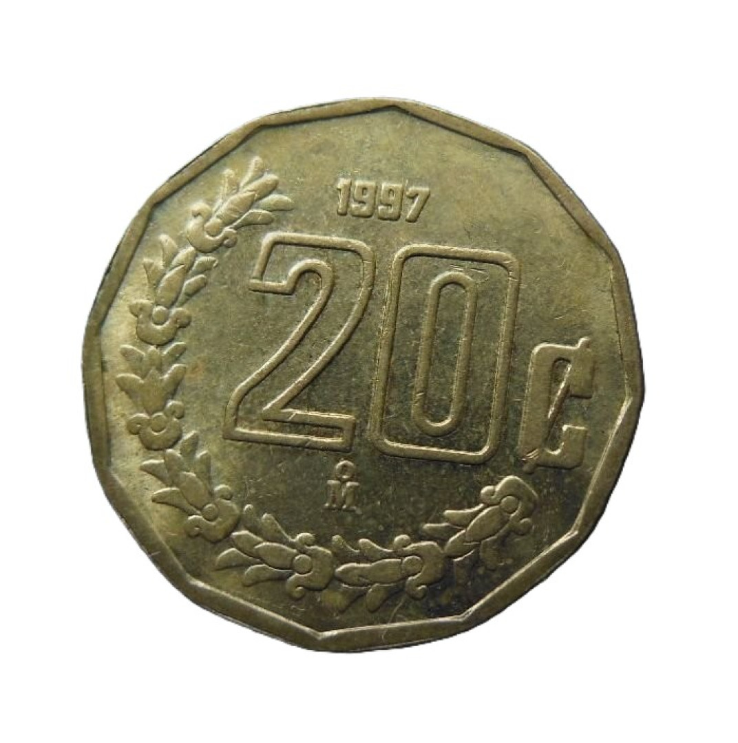 Mexikó 20 centavos 1997. Br.