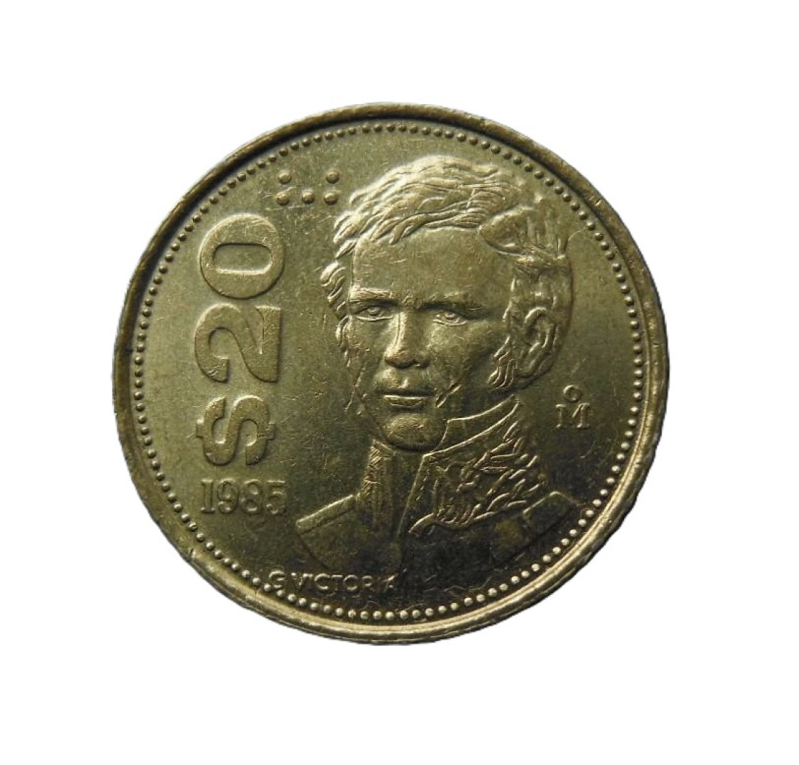 Mexikó 20 pesos 1985. Br.