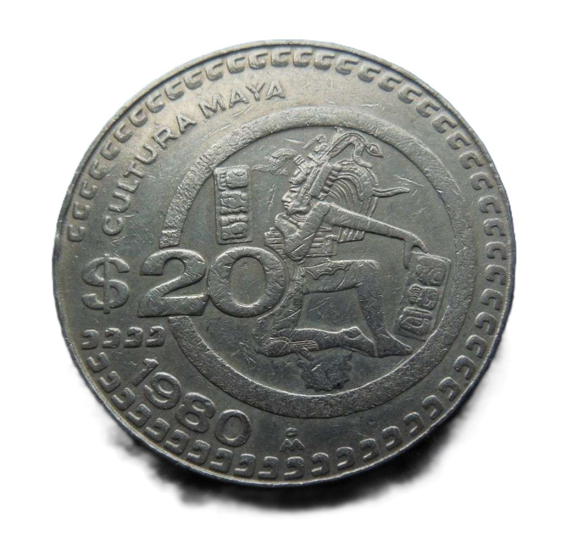 Mexikó 20 pesos 1980. Ni.