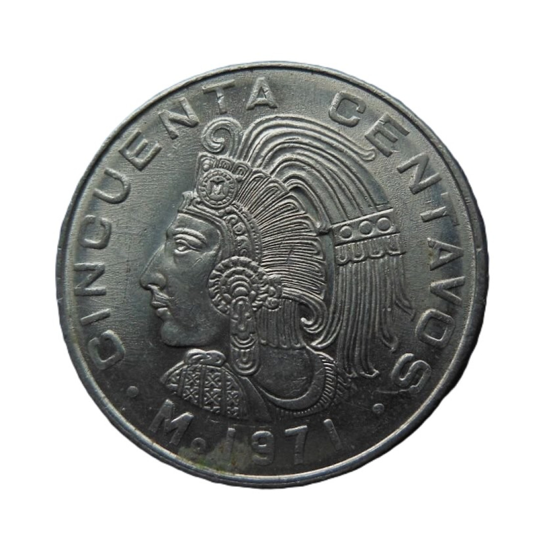 Mexikó 50 centavos 1971. Ni.