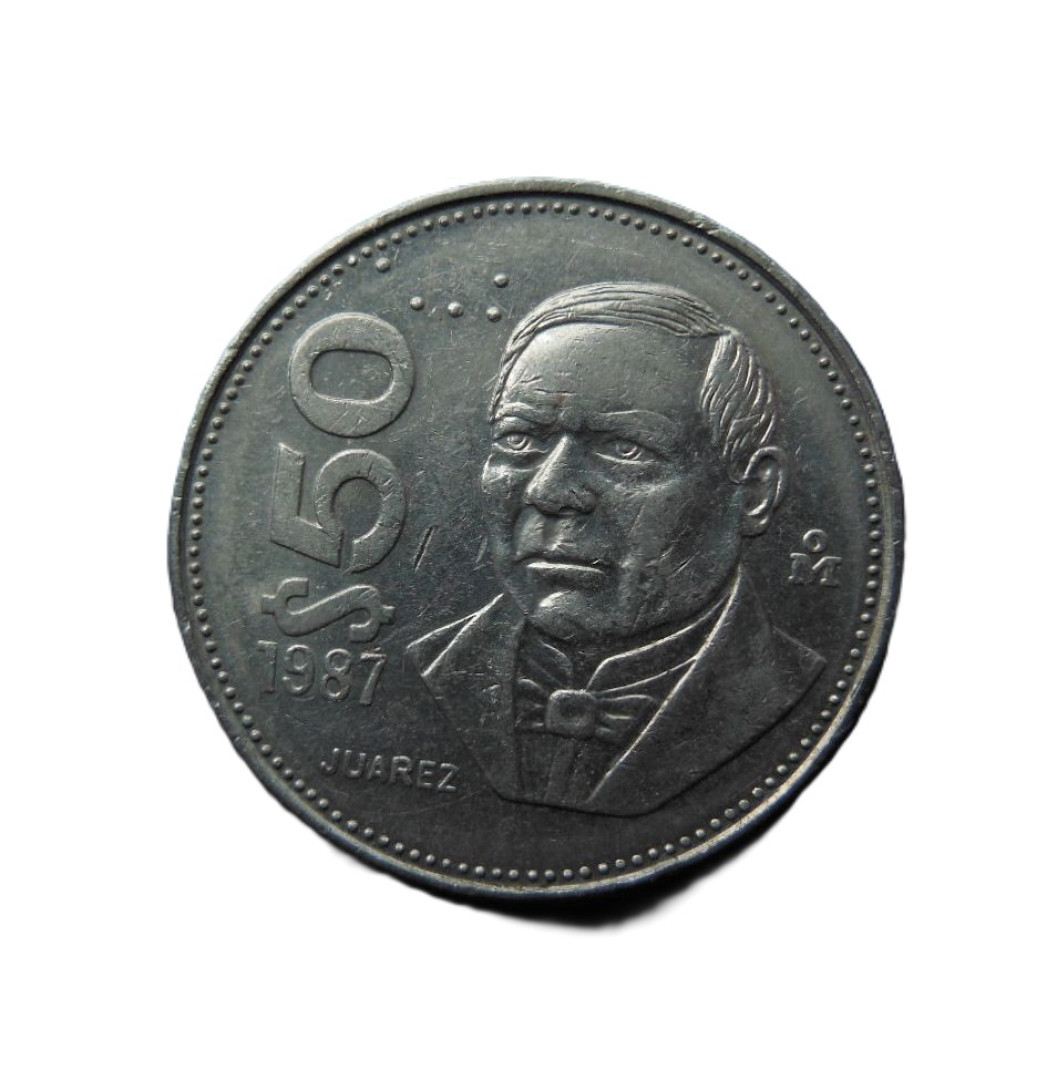 Mexikó 50 pesos 1987. Ni.