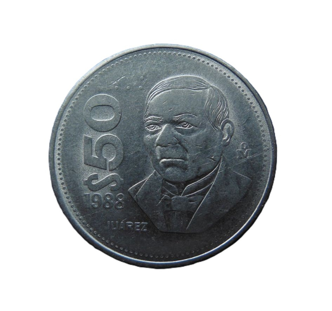 Mexikó 50 pesos 1988. Ni.