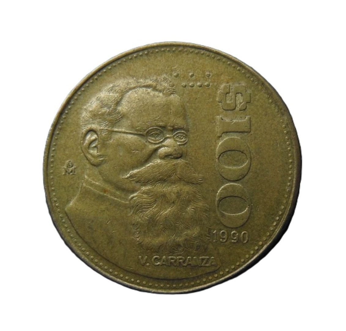 Mexikó 100 pesos 1990. Br.