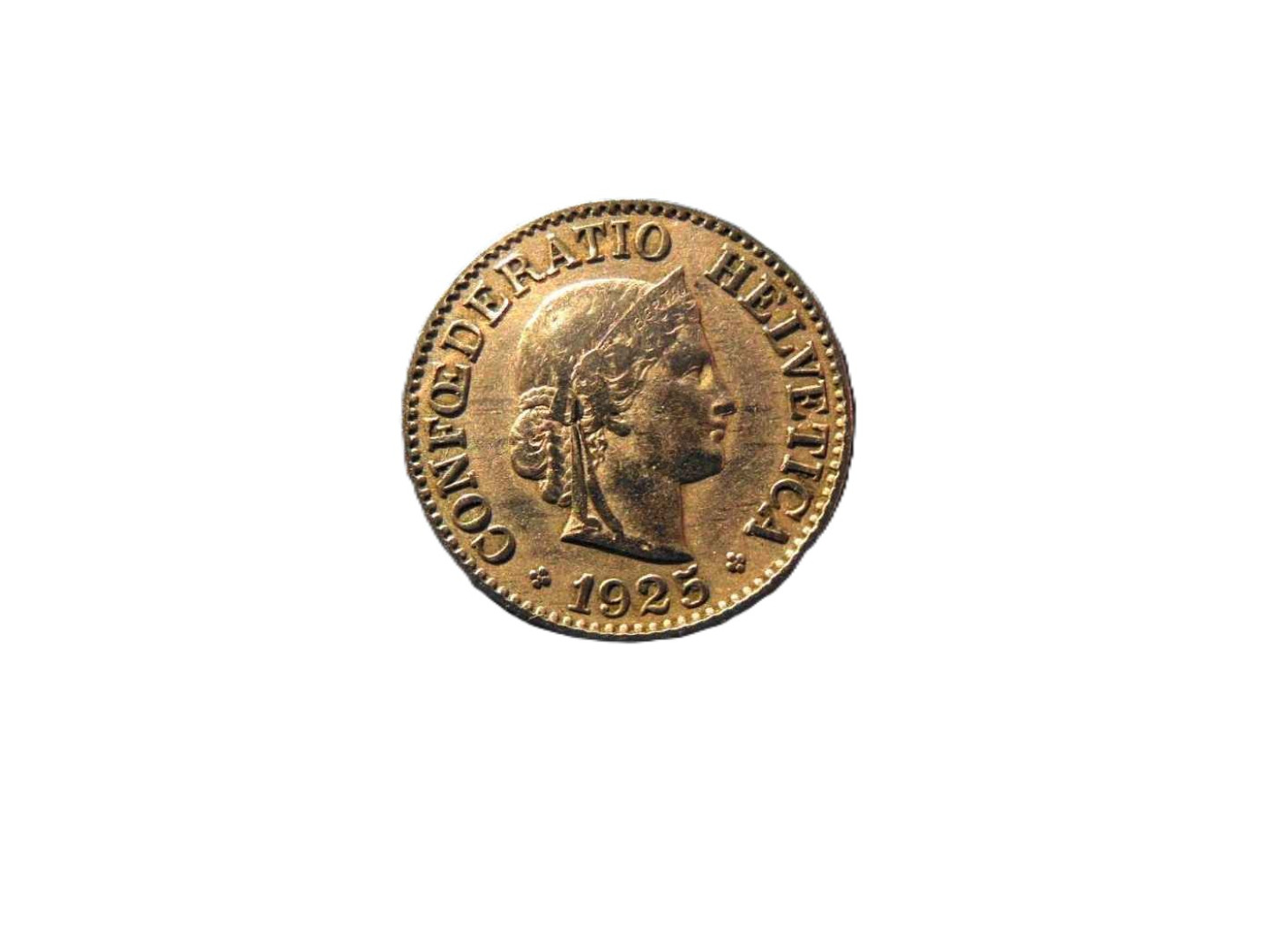 Svájc 10 rappen 1925.  Ni