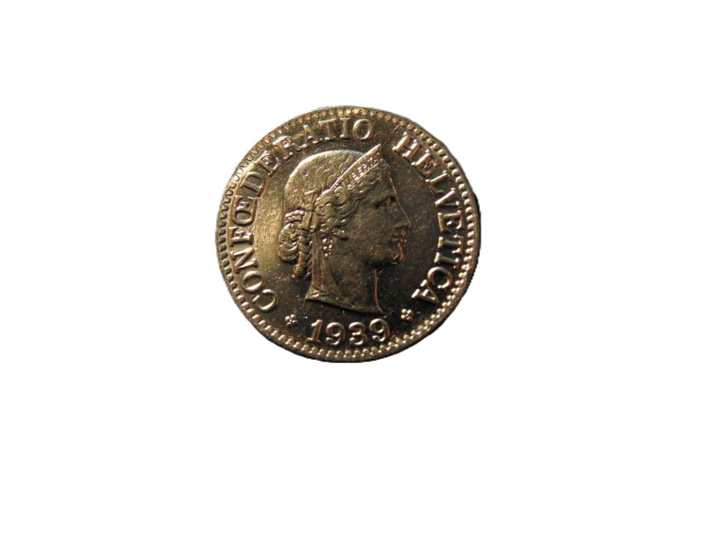 Svájc 10 rappen 1939.  Ni