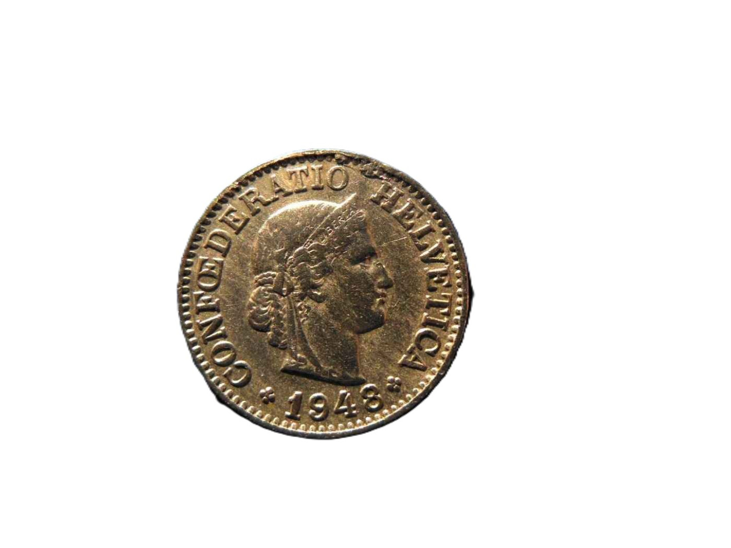 Svájc 10 rappen 1948.  Ni